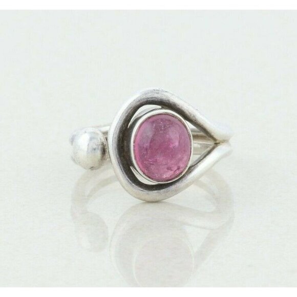 Sterling Silver Amethyst Ring Size 8 - Picture 1 of 7